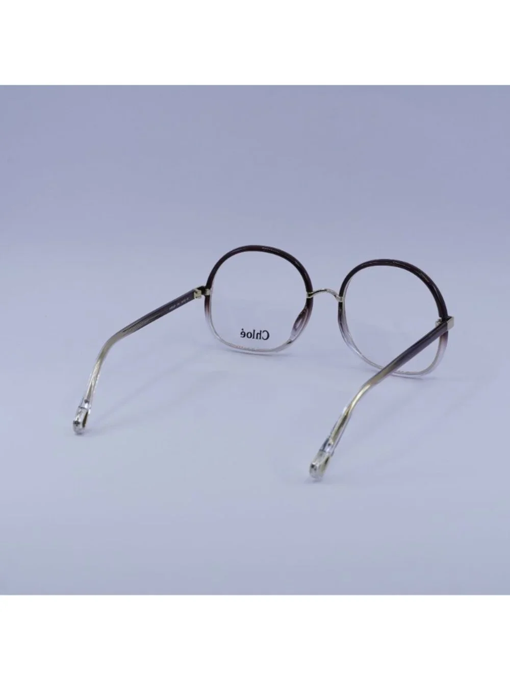 Chloe CH0032O 002 Eyeglasses Brown Gradient 55mm Round Frame